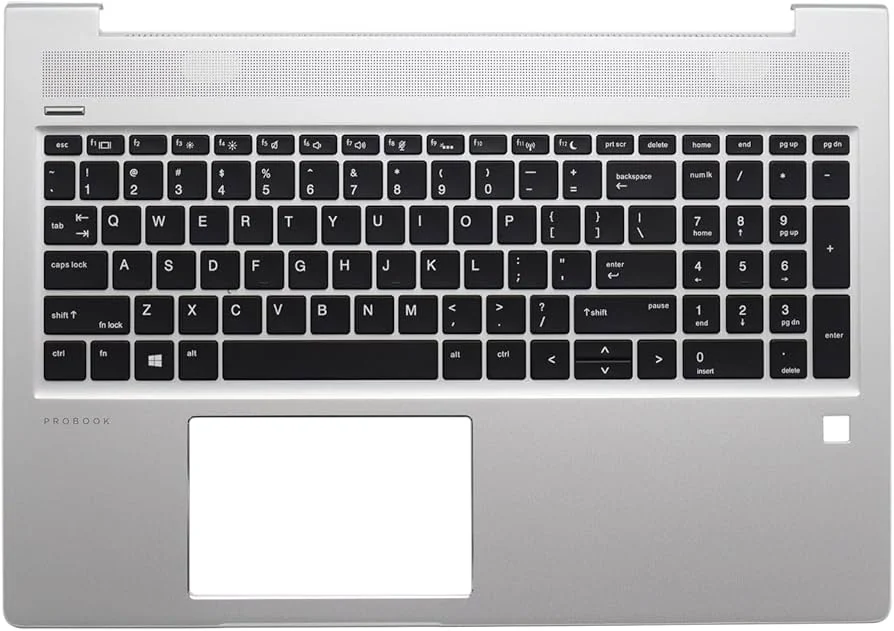 HP ProBook 450 G6 Palmrest with Touchpad (C Panel) Replacement — HP laptop side and angled view, buy in Lahore Pakistan