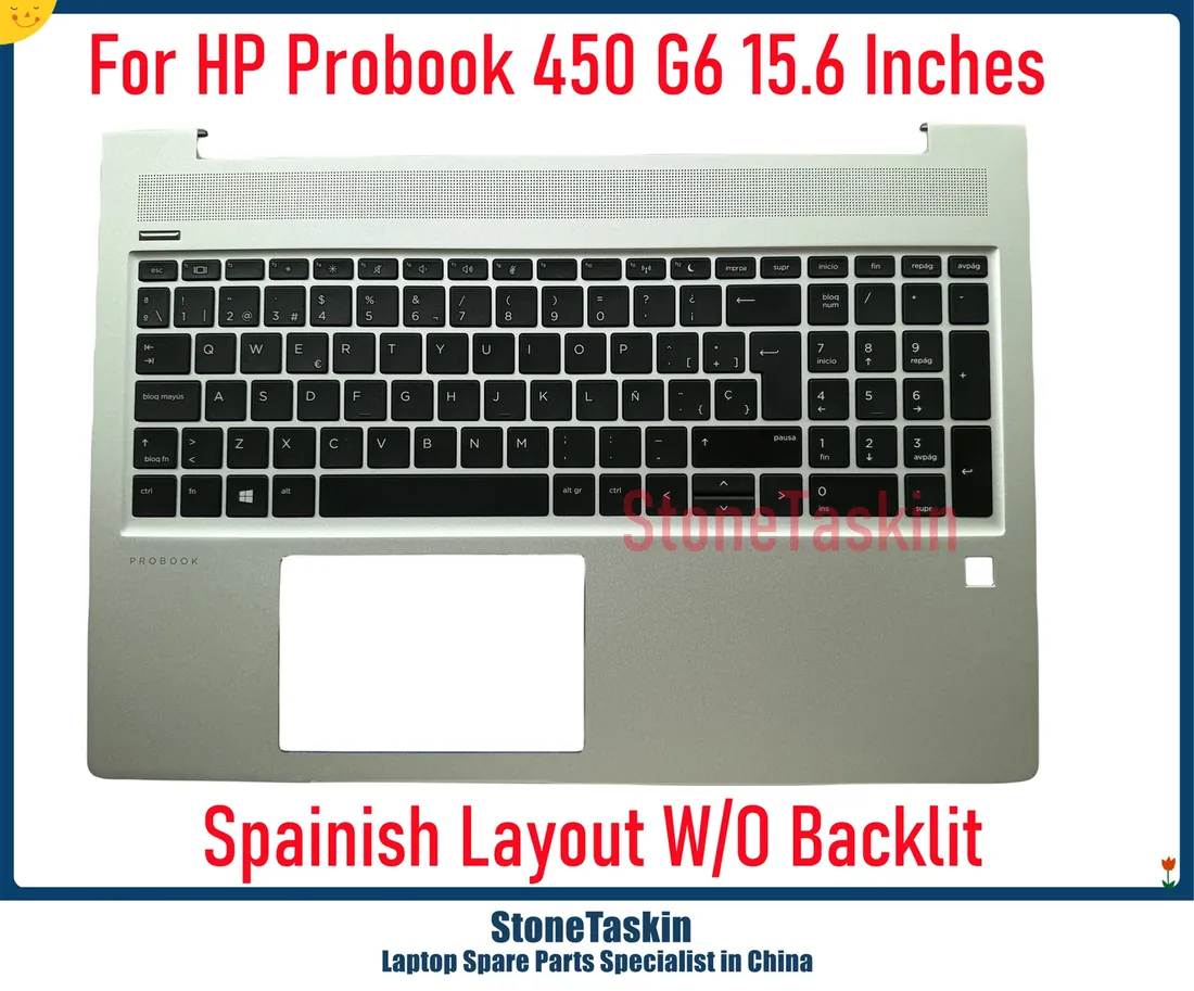 HP ProBook 450 G6 Keyboard — HP laptop keyboard and ports view, Lahore Pakistan