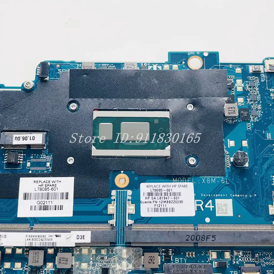 HP ProBook 450 G7 Motherboard (10th Gen i5) — HP laptop keyboard and ports view, Lahore Pakistan