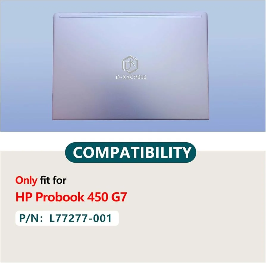 HP ProBook 450 G9 LCD Back Cover (A Panel) Replacement in Lahore — HP laptop side and angled view, buy in Lahore Pakistan