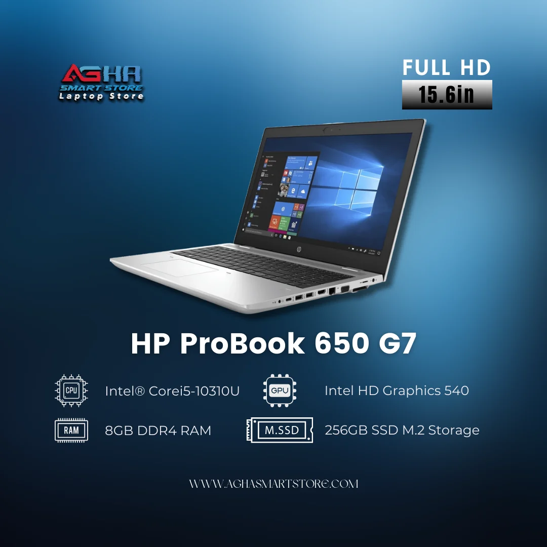 HP ProBook 650 G7 i5-10210U 16GB 512GB — used HP laptop for sale in Pakistan, NN Laptops Lahore