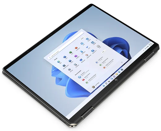 HP Spectre x360 14 i7-1165G7 16GB 512GB Touch Used Lahore — HP laptop side and angled view, buy in Lahore Pakistan