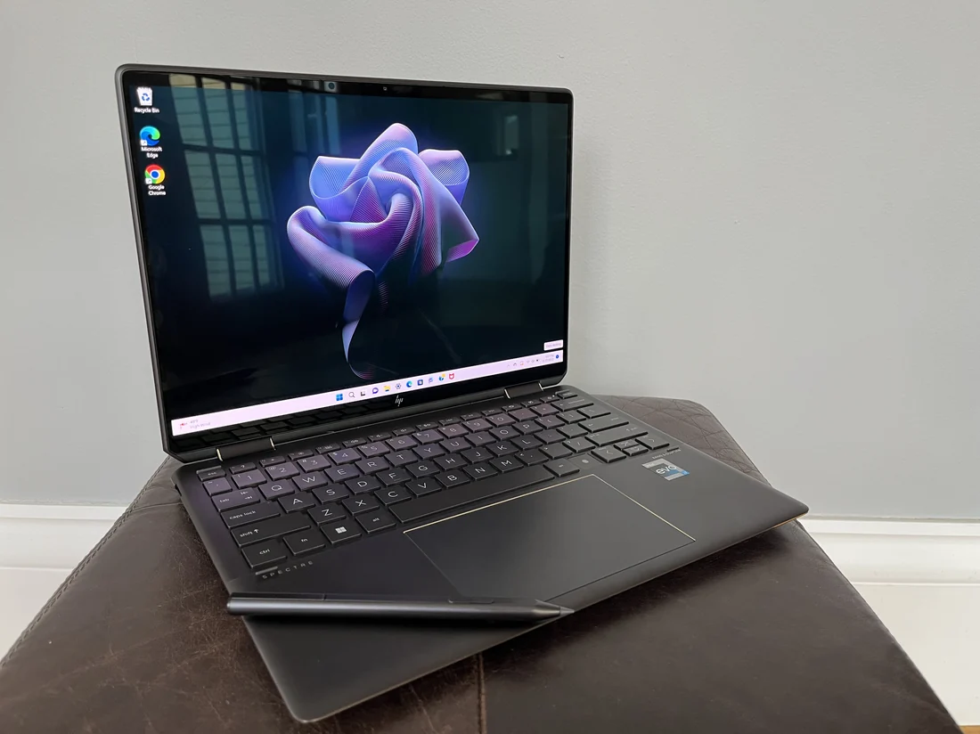 HP Spectre x360 14 i7-1355U 32GB 512GB — HP laptop side and angled view, buy in Lahore Pakistan