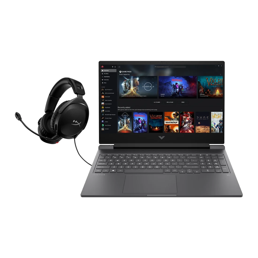 HP Victus 16 r1 i5-13420H 16GB 256GB — HP laptop side and angled view, buy in Lahore Pakistan