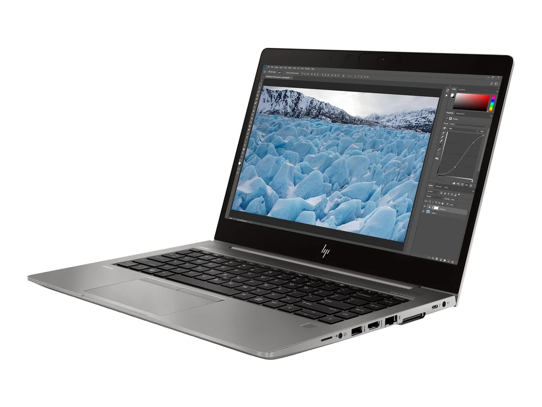 HP ZBook 14u G6 i7-8665U 16GB 512GB Used Laptop Lahore — HP laptop keyboard and ports view, Lahore Pakistan