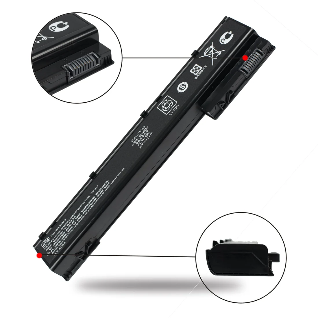 HP ZBook 15 G3 / G4 Workstation 6-Cell 90Wh Battery (AR08XL) — original batteries at NN Laptops, Hafeez Center Lahore Pakistan