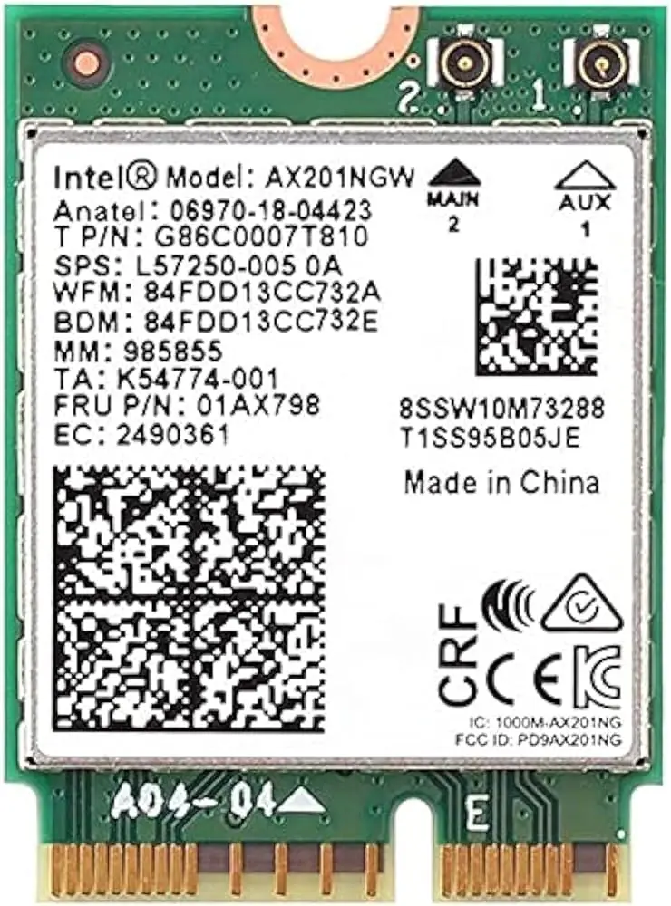 Intel AX201 WiFi 6 M.2 2230 Laptop WiFi Card — used Intel laptop for sale in Pakistan, NN Laptops Lahore
