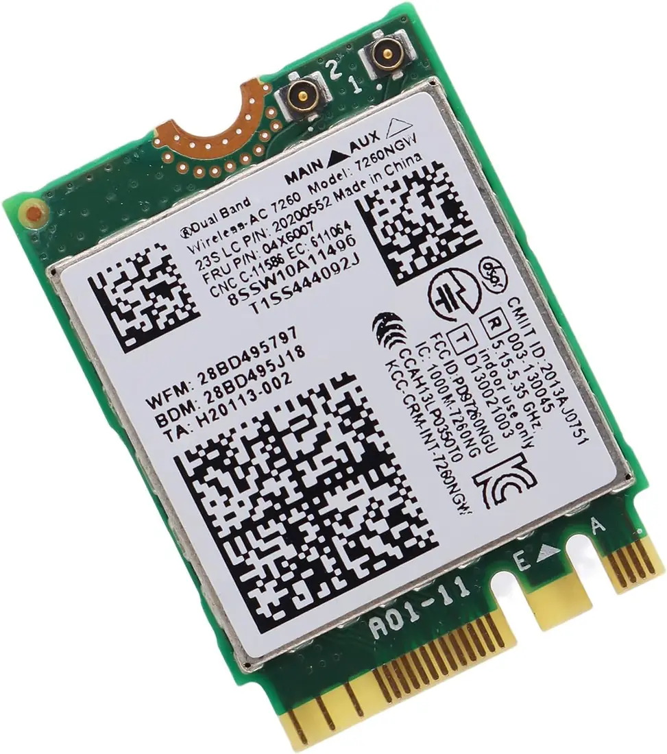 Intel Wireless-AC 7260 M.2 2230 — genuine laptop parts in Lahore, Pakistan