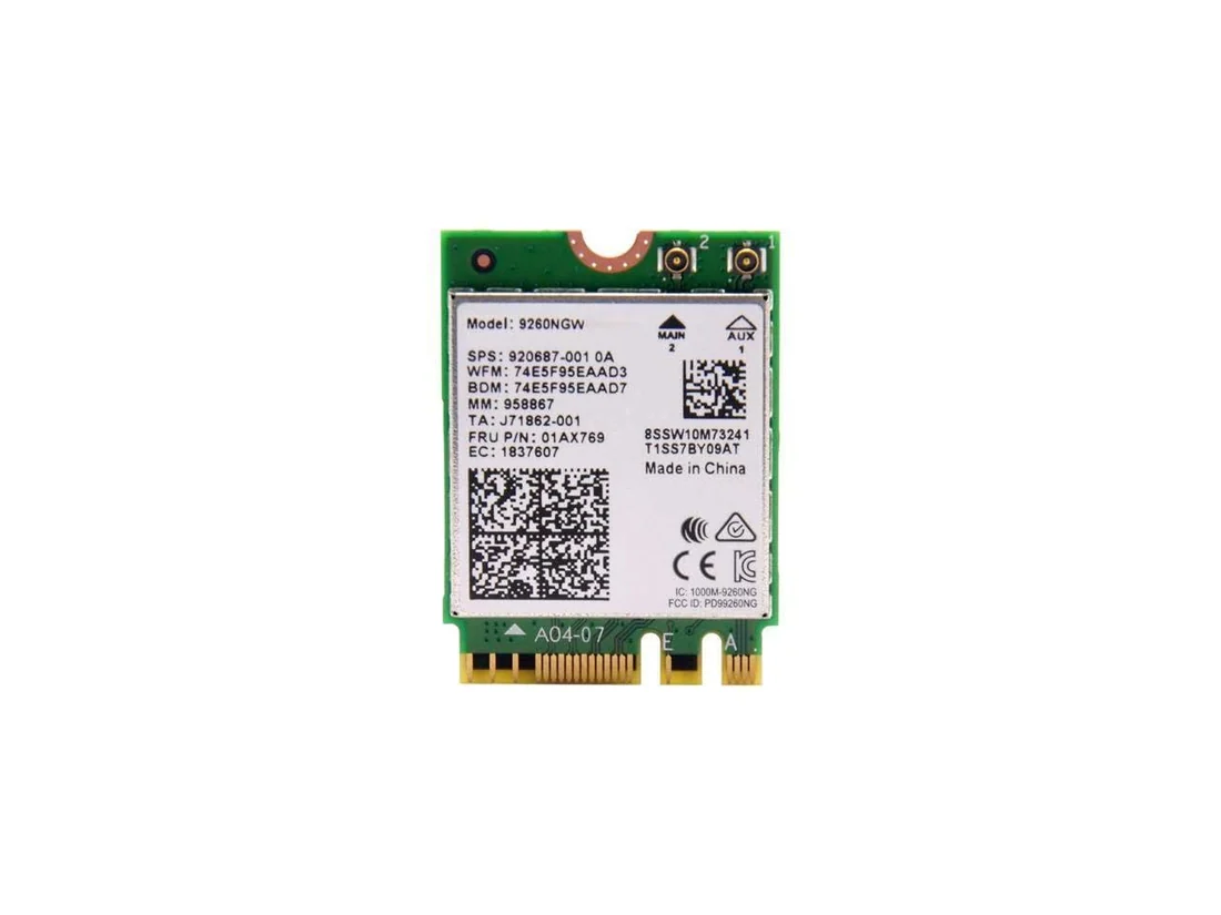 Intel Wireless-AC 9260 WiFi 5 M.2 2230 Laptop WiFi Card — used Intel laptop, price in Pakistan at NN Laptops Hafeez Center Lahore