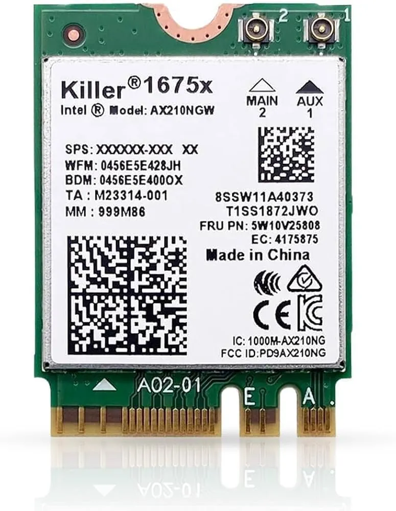 Killer 1675x WiFi 6E M.2 2230 Laptop WiFi Card — used Killer laptop, price in Pakistan at NN Laptops Hafeez Center Lahore