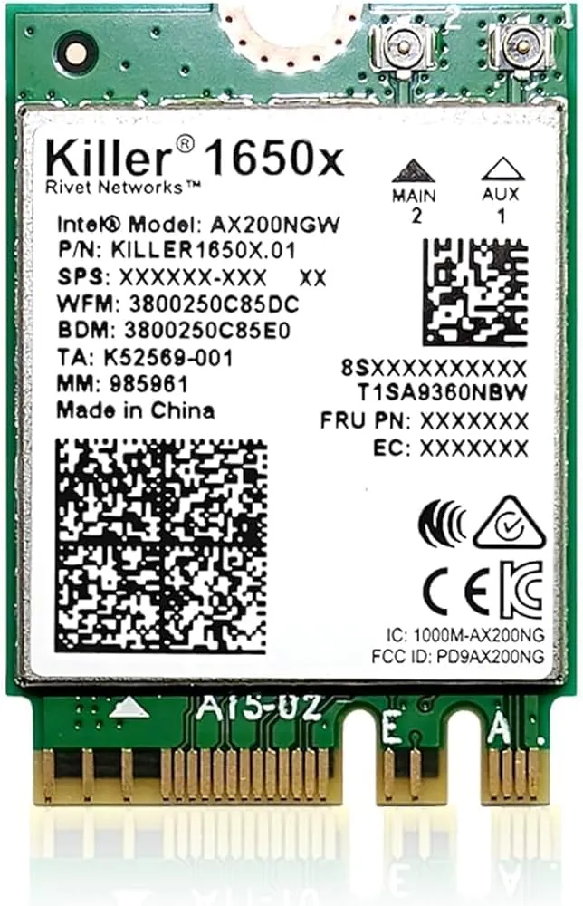 Killer AX1650 M.2 2230 — genuine laptop parts in Lahore, Pakistan