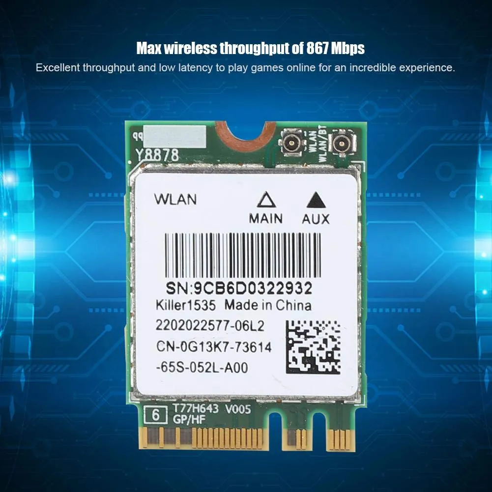 Killer Wireless-AC 1535 Half-Mini — genuine laptop parts in Lahore, Pakistan