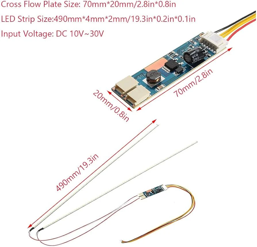 LED Backlight Strip Replacement Kit for 15.6" Laptop LCD Panels — Generic laptop side and angled view, buy in Lahore Pakistan