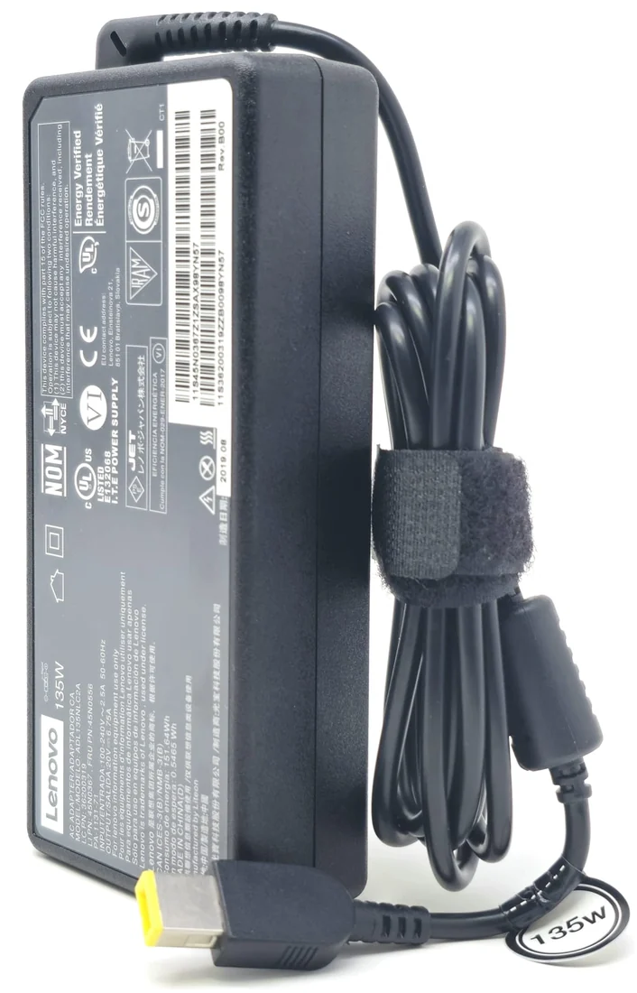 Lenovo Original 135W Slim Tip Charger for ThinkPad P52 / Legion Y530 — used Lenovo laptop for sale in Pakistan, NN Laptops Lahore