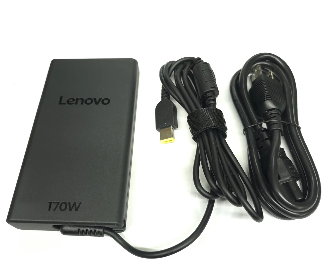 Lenovo 170W Original Charger (Slim Tip Yellow) — original chargers / adapters at NN Laptops, Hafeez Center Lahore Pakistan