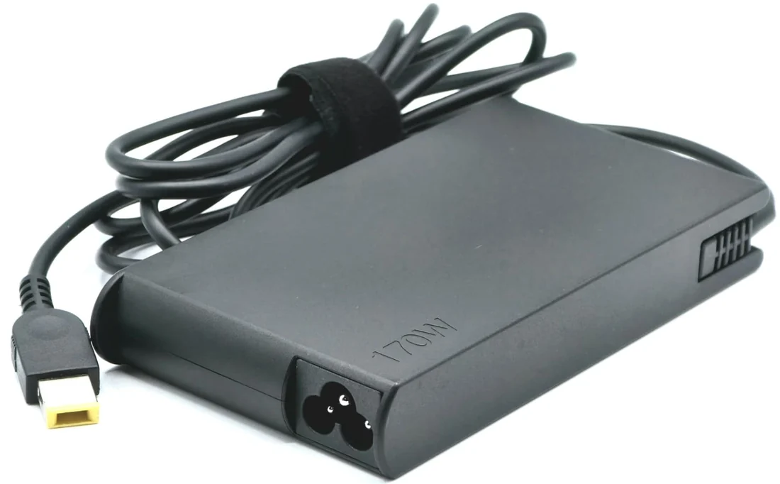 Lenovo 170W Original Charger (Slim Tip Yellow) — genuine chargers / adapters in Lahore, Pakistan