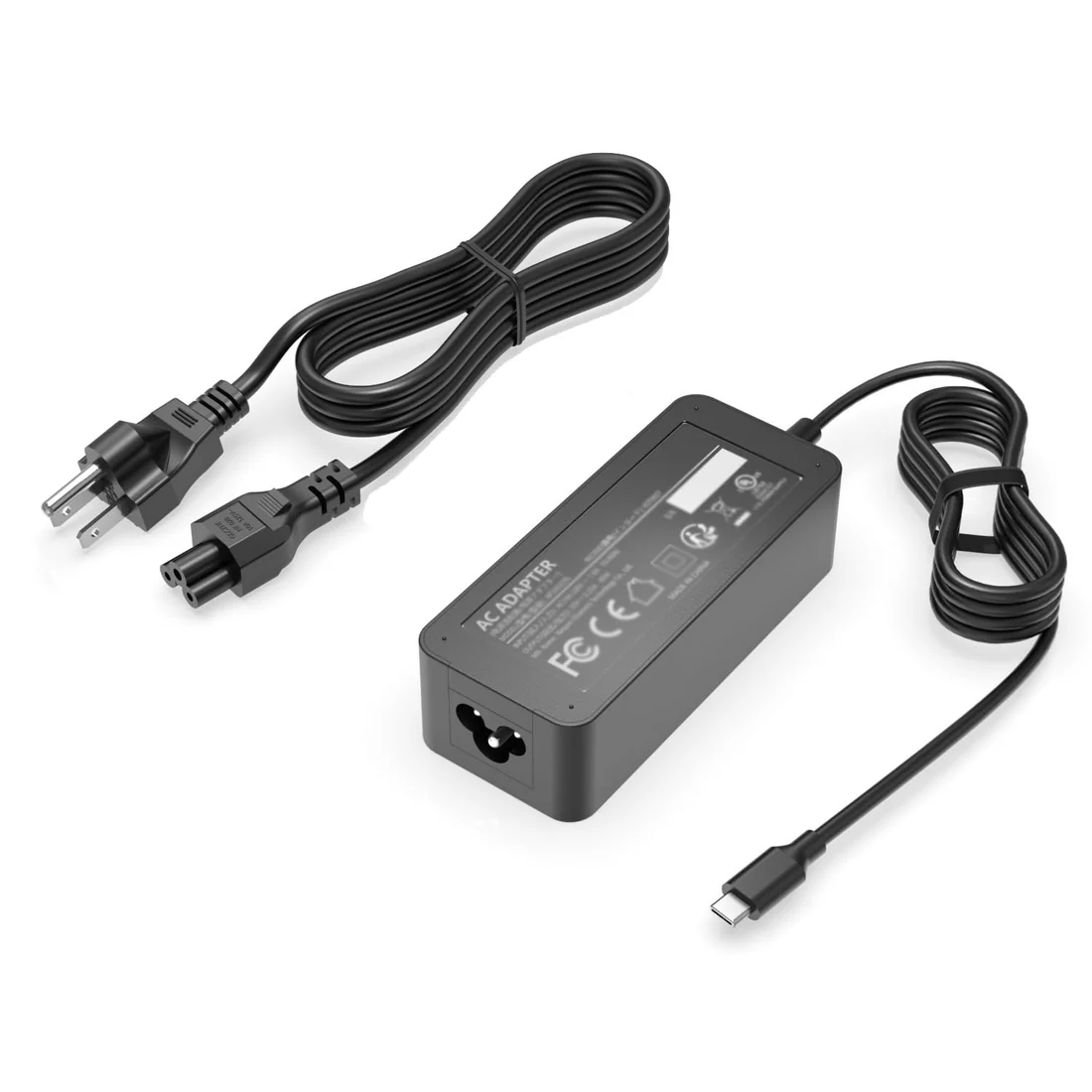 Lenovo Original 65W USB-C PD Charger for ThinkPad T14 / T490 — Lenovo laptop side and angled view, buy in Lahore Pakistan
