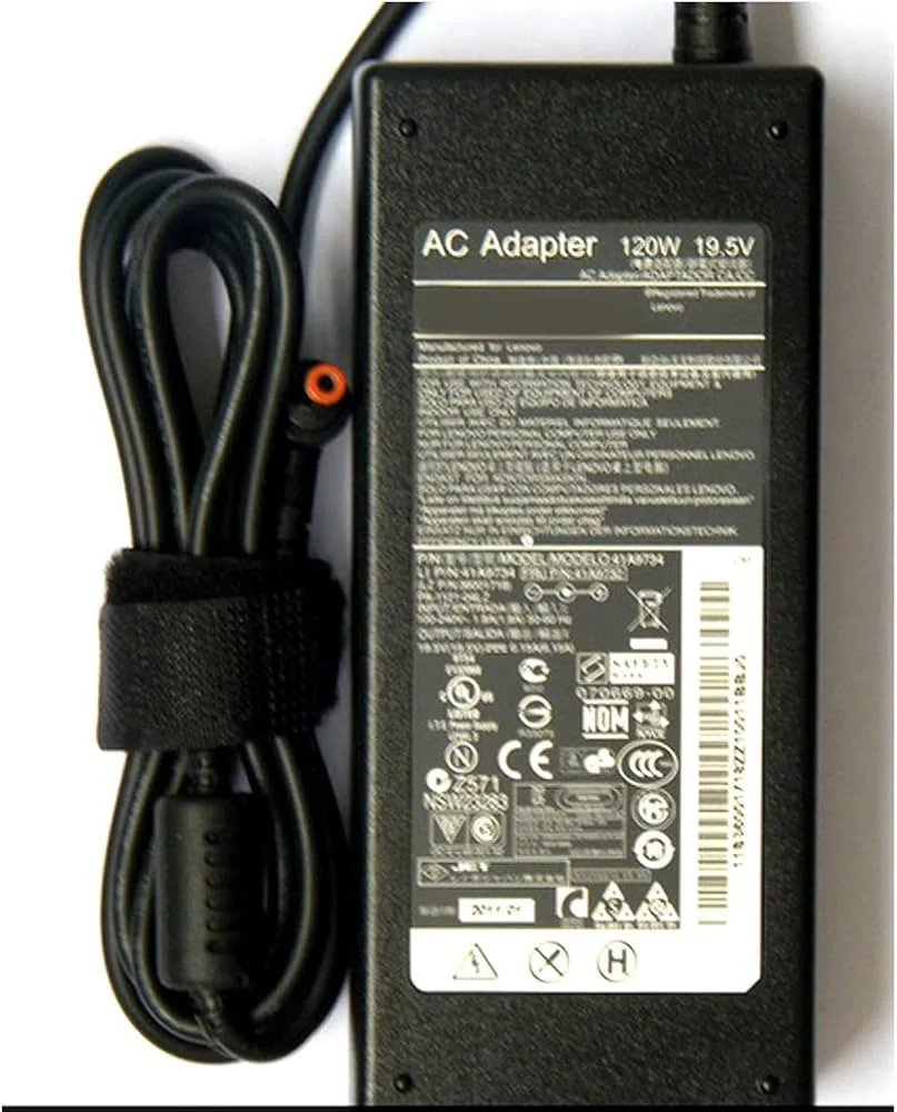 Lenovo Original 90W Square Tip Charger for IdeaPad G50 / Y510p — Lenovo laptop side and angled view, buy in Lahore Pakistan