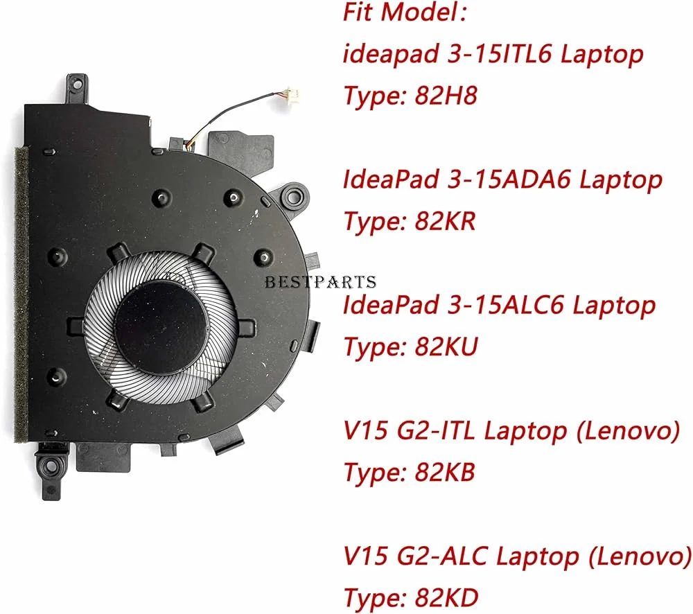 Lenovo IdeaPad 3 4-Pin Internal Cooling Fan — Lenovo laptop side and angled view, buy in Lahore Pakistan