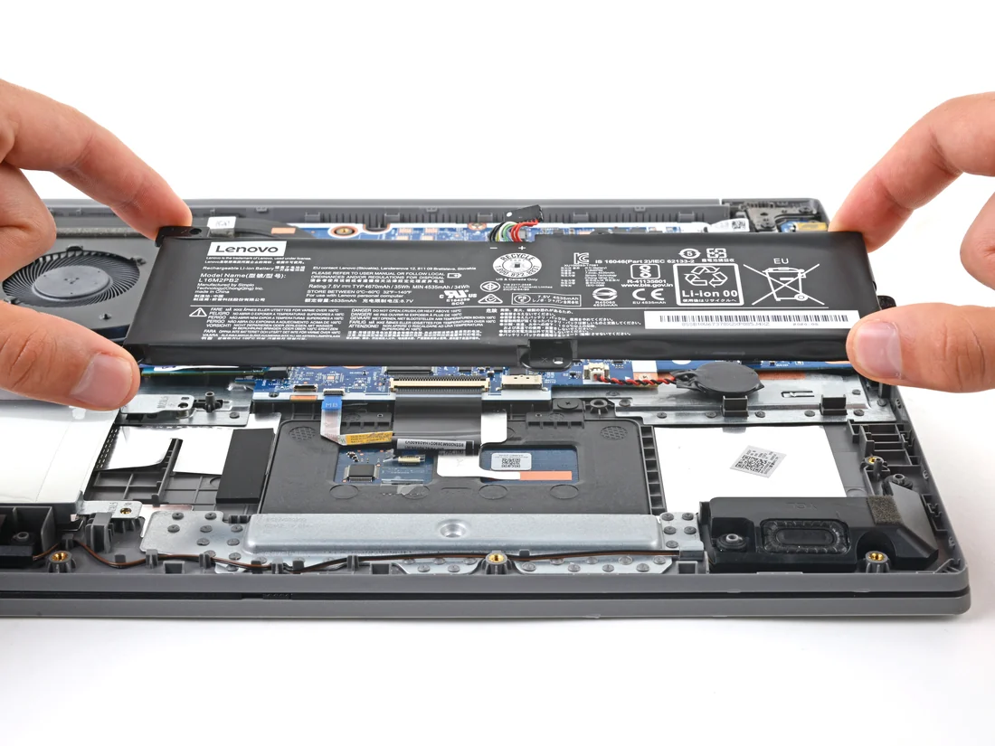 Lenovo IdeaPad 3/5 Battery — Lenovo laptop keyboard and ports view, Lahore Pakistan