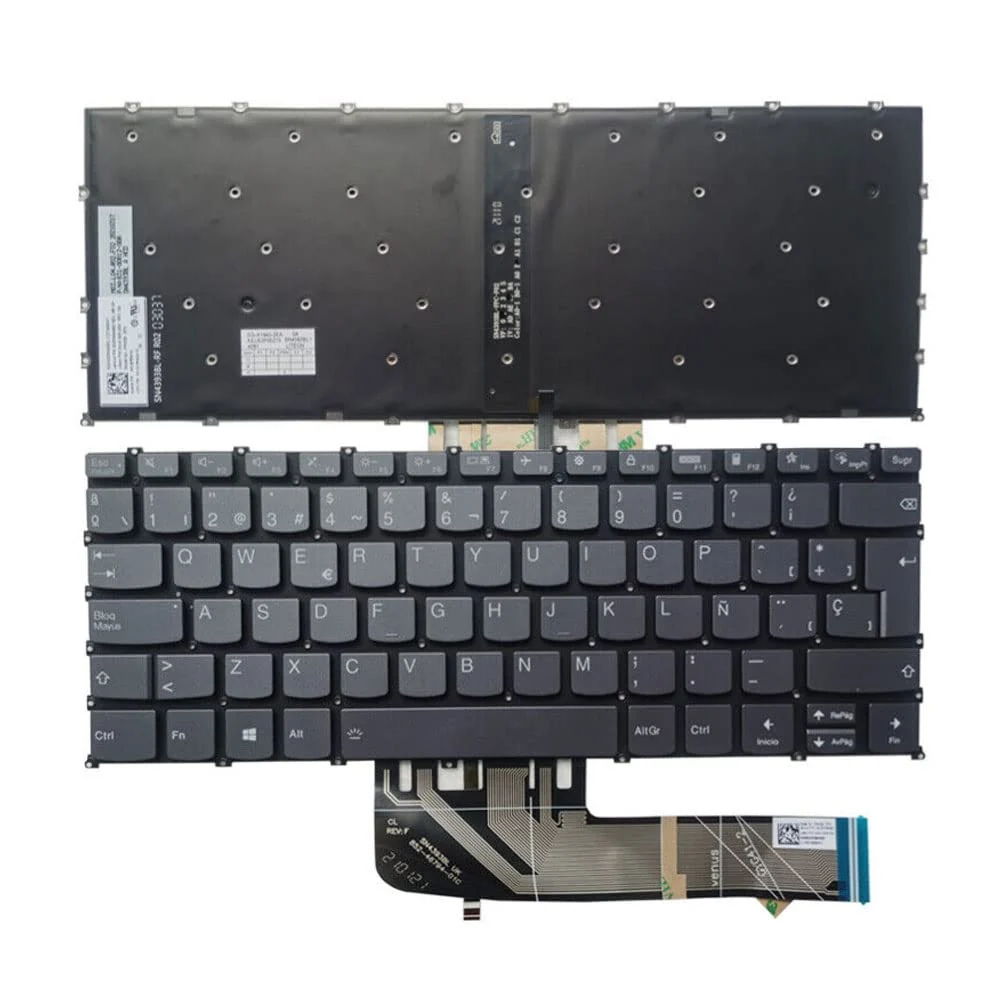 Lenovo IdeaPad 5 14 Non-Backlit Keyboard Replacement US Layout — Lenovo laptop keyboard and ports view, Lahore Pakistan