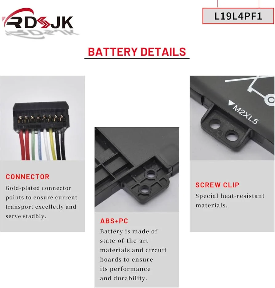 Lenovo IdeaPad 5 70Wh 4-Cell Internal Battery (L19M4PF1 Original) — Lenovo laptop keyboard and ports view, Lahore Pakistan