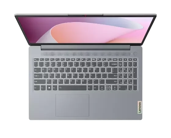 Lenovo IdeaPad Slim 3 15 Non-Backlit Keyboard US Layout Lahore — Lenovo laptop side and angled view, buy in Lahore Pakistan