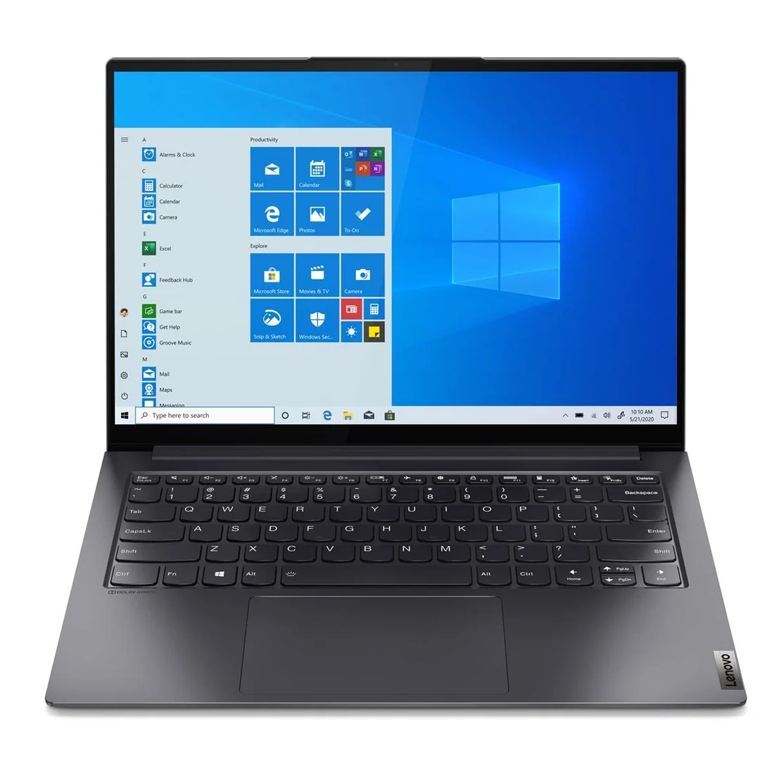 Lenovo IdeaPad Slim 7 Carbon 13ITL5 i7-1165G7 16GB 1TB Used Laptop Lahore — Lenovo laptop side and angled view, buy in Lahore Pakistan