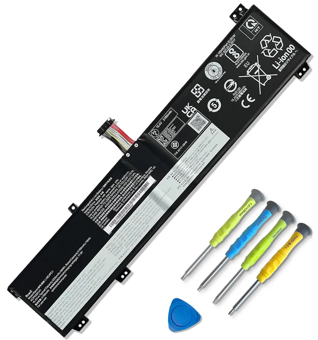 Lenovo Legion 5 / Legion Y540 80Wh 4-Cell Gaming Battery (L19C4PC0) — Lenovo laptop keyboard and ports view, Lahore Pakistan