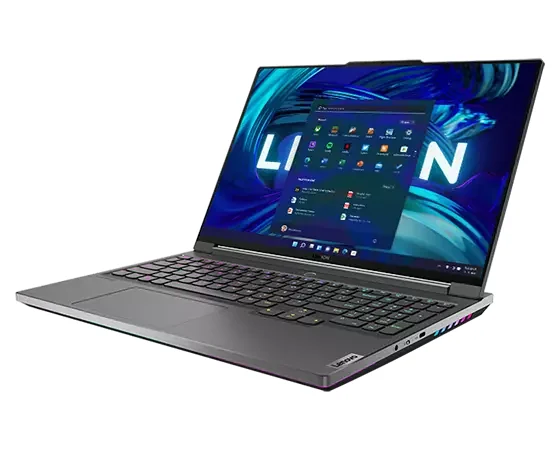 Lenovo Legion 7i 16IAX7 i9-12900HX 32GB 1TB Gaming Laptop Lahore — Lenovo laptop side and angled view, buy in Lahore Pakistan