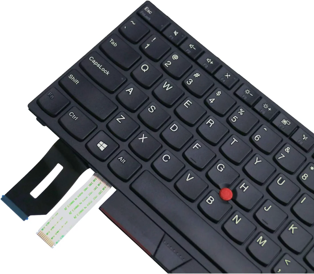 Lenovo ThinkPad L380 Backlit Keyboard Replacement US Layout — Lenovo laptop keyboard and ports view, Lahore Pakistan