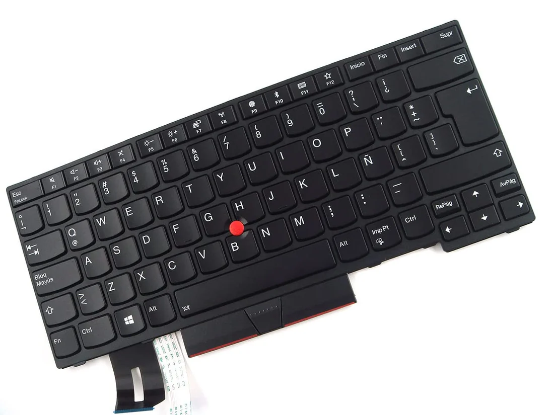 Lenovo ThinkPad L490 Keyboard (Backlit) — Lenovo laptop keyboard and ports view, Lahore Pakistan