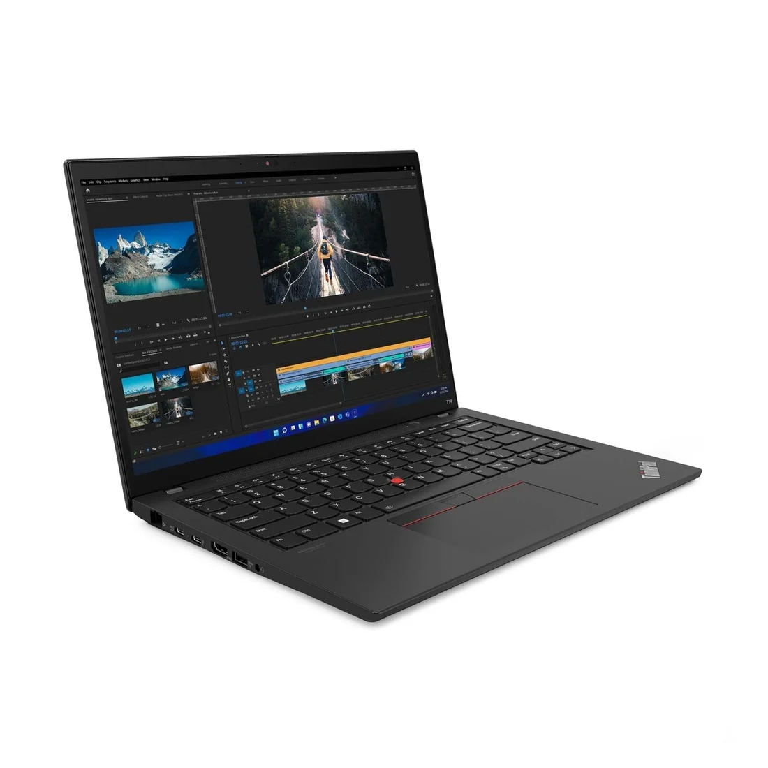 Lenovo ThinkPad T14 Gen 3 i7-1260P 16GB 512GB Used Laptop Lahore — Lenovo laptop side and angled view, buy in Lahore Pakistan