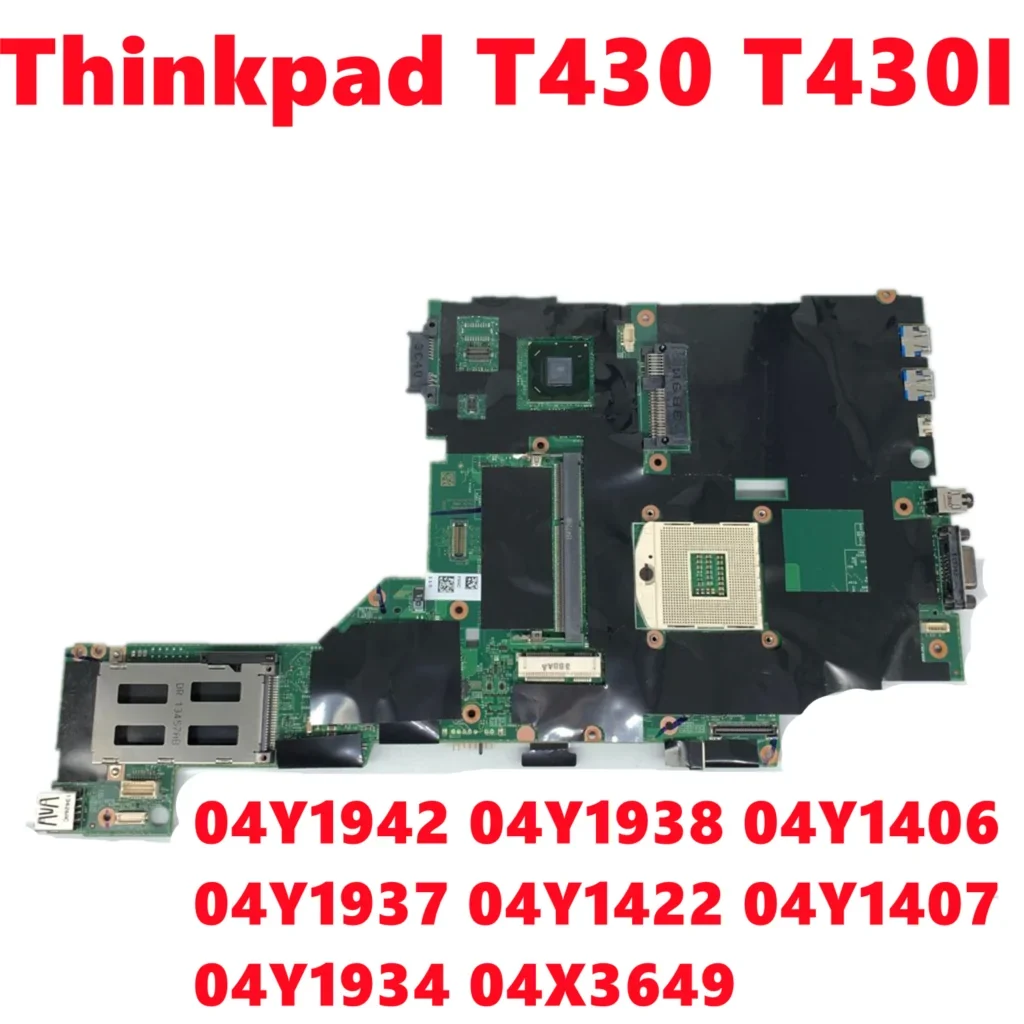Lenovo ThinkPad T430 Motherboard (3rd Gen) — Lenovo laptop side and angled view, buy in Lahore Pakistan