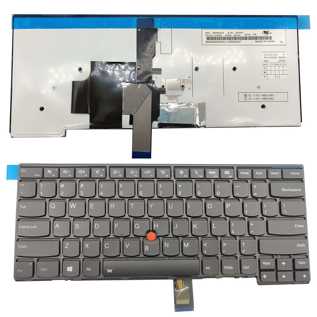 Lenovo ThinkPad T440 T450 Keyboard — Lenovo laptop side and angled view, buy in Lahore Pakistan