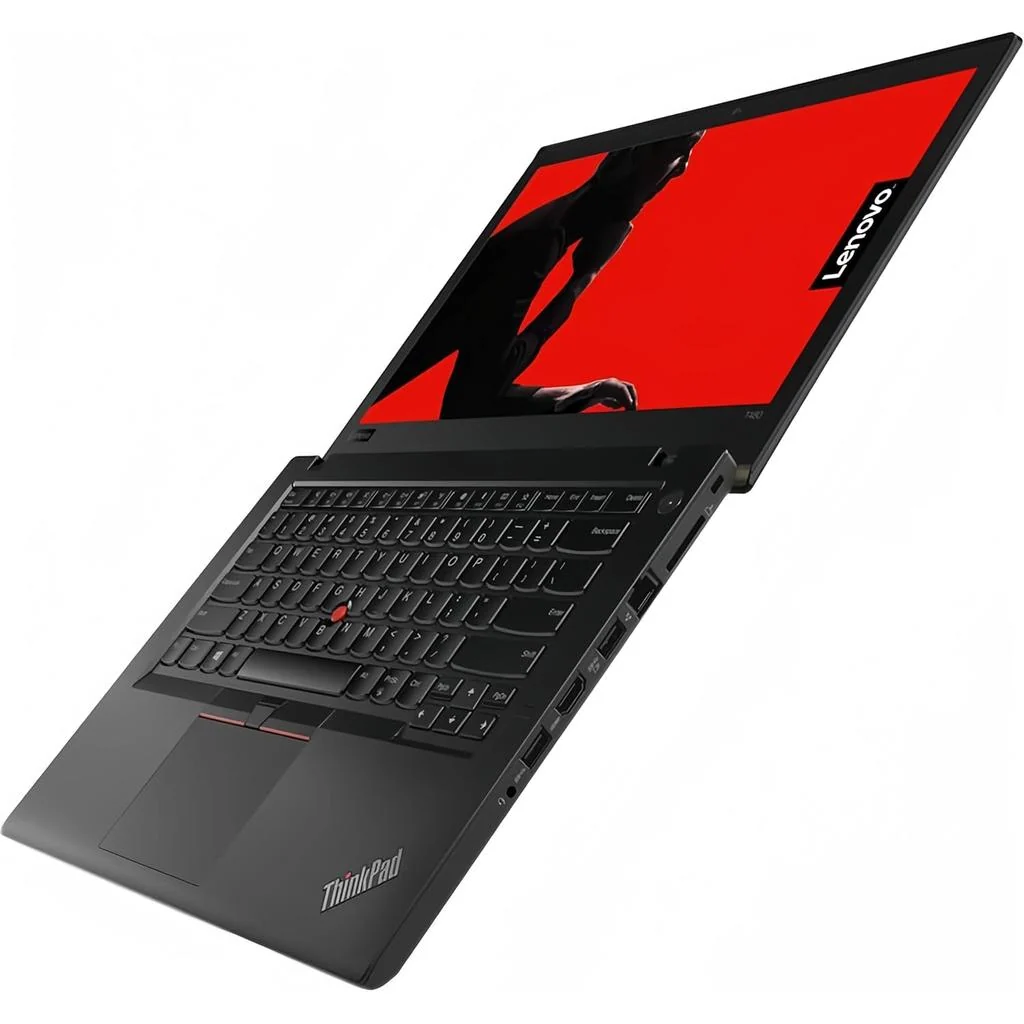 Lenovo ThinkPad T480 i5 i5-8350U 8GB 256GB Used Laptop Lahore — Lenovo laptop side and angled view, buy in Lahore Pakistan