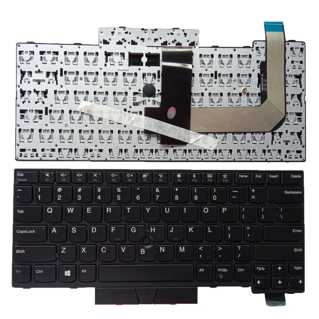 Lenovo ThinkPad T480 Non-Backlit Keyboard Replacement US Layout — Lenovo laptop keyboard and ports view, Lahore Pakistan
