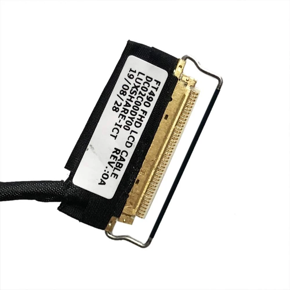 Lenovo ThinkPad T480 / T490 LCD LVDS Cable — 30-Pin FHD — Lenovo laptop side and angled view, buy in Lahore Pakistan
