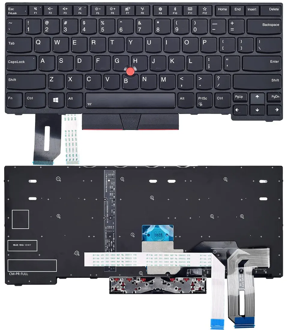 Lenovo ThinkPad T490 Backlit Keyboard Replacement US Layout — Lenovo laptop side and angled view, buy in Lahore Pakistan