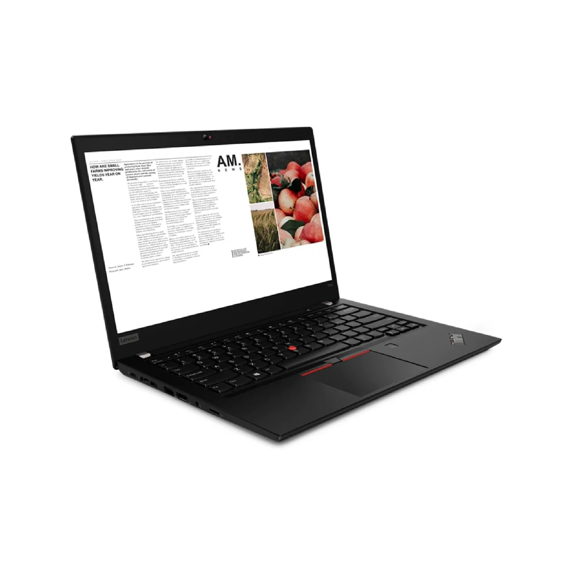 Lenovo ThinkPad T490 / T495 / T14 Gen 1 LCD Hinges Pair — Lenovo laptop keyboard and ports view, Lahore Pakistan