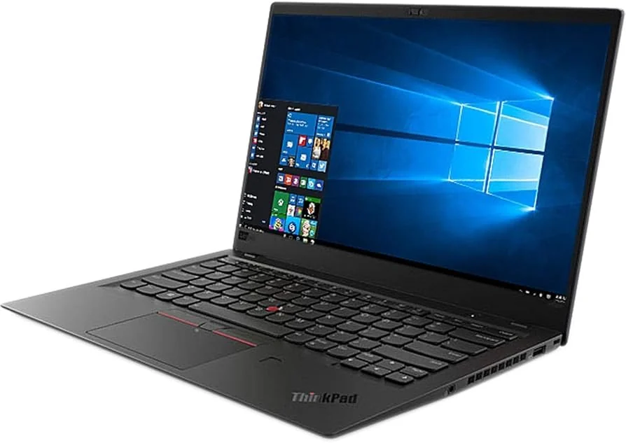 Lenovo ThinkPad X1 Carbon Gen 6 i7-8650U 16GB 512GB Used Laptop Lahore — Lenovo laptop side and angled view, buy in Lahore Pakistan
