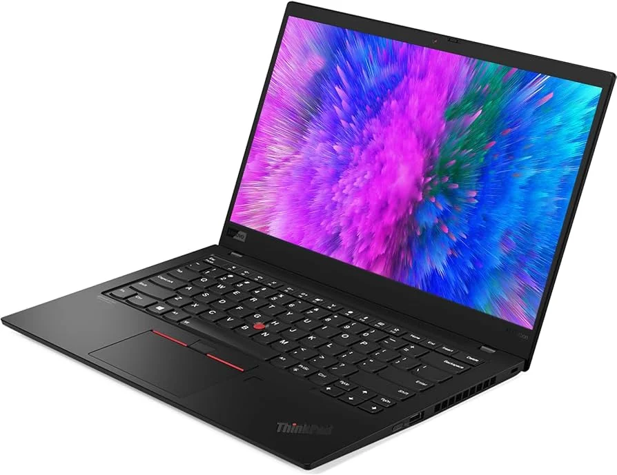 Lenovo ThinkPad X1 Carbon Gen 7 i7-8665U 16GB 1TB Used Laptop Lahore — Lenovo laptop side and angled view, buy in Lahore Pakistan
