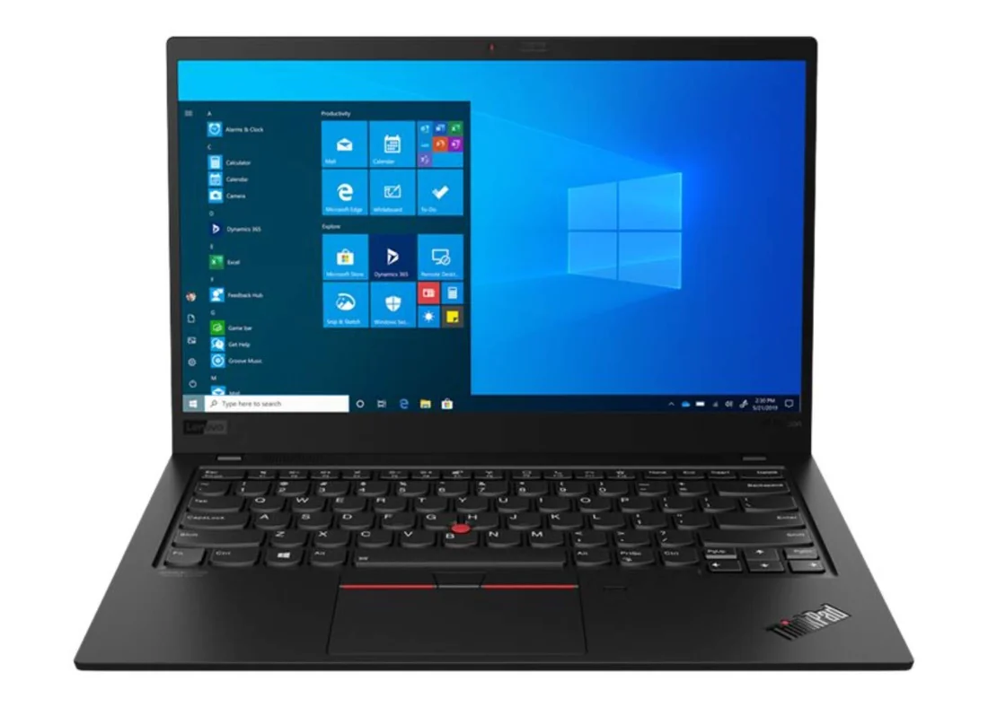 Lenovo ThinkPad X1 Carbon Gen 8 i5-10210U 16GB 512GB Used Laptop Lahore — Lenovo laptop keyboard and ports view, Lahore Pakistan