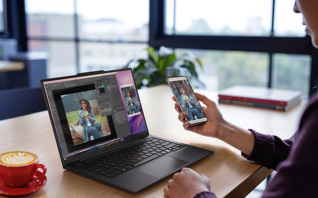 Lenovo ThinkPad X1 Carbon Gen 9 Backlit Keyboard US Layout Lahore — Lenovo laptop keyboard and ports view, Lahore Pakistan
