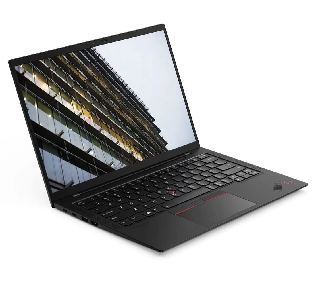 Lenovo ThinkPad X1 Carbon Gen 9 i7-1165G7 16GB 512GB Used Laptop Lahore — Lenovo laptop keyboard and ports view, Lahore Pakistan