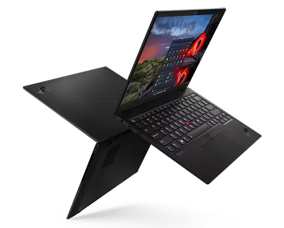 Lenovo ThinkPad X1 Nano Gen 2 i7-1260P 16GB 512GB Used Laptop Lahore — Lenovo laptop side and angled view, buy in Lahore Pakistan