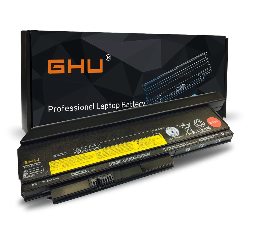Lenovo ThinkPad X220 / T420 / T430 9-Cell Extended Battery (45N1011) — Lenovo laptop side and angled view, buy in Lahore Pakistan