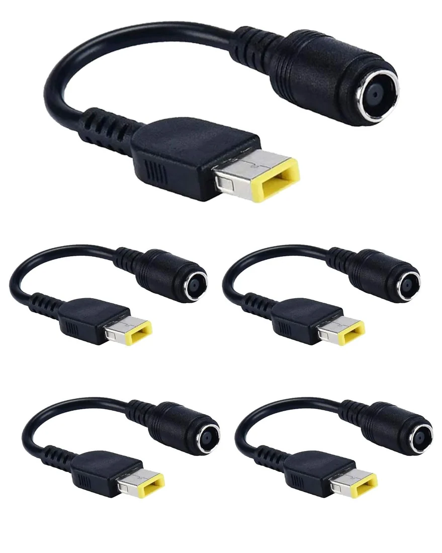 Lenovo ThinkPad Yellow Slim Tip DC Jack with Cable Harness — Lenovo laptop side and angled view, buy in Lahore Pakistan