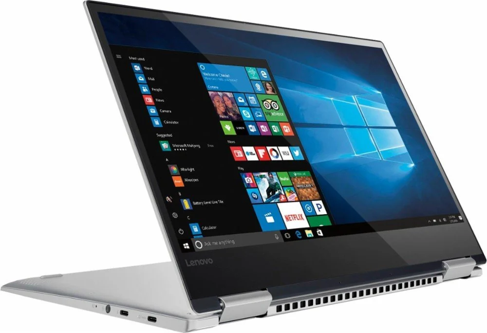 Lenovo Yoga 720 13 i7-7500U 8GB 256GB — Lenovo laptop keyboard and ports view, Lahore Pakistan