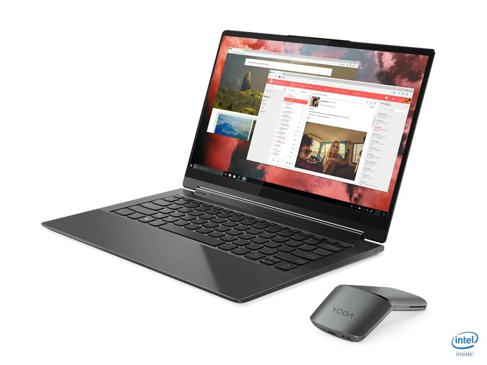 Lenovo Yoga 9i 14ITL5 i7-1185G7 16GB 1TB Touch Used Lahore — Lenovo laptop keyboard and ports view, Lahore Pakistan